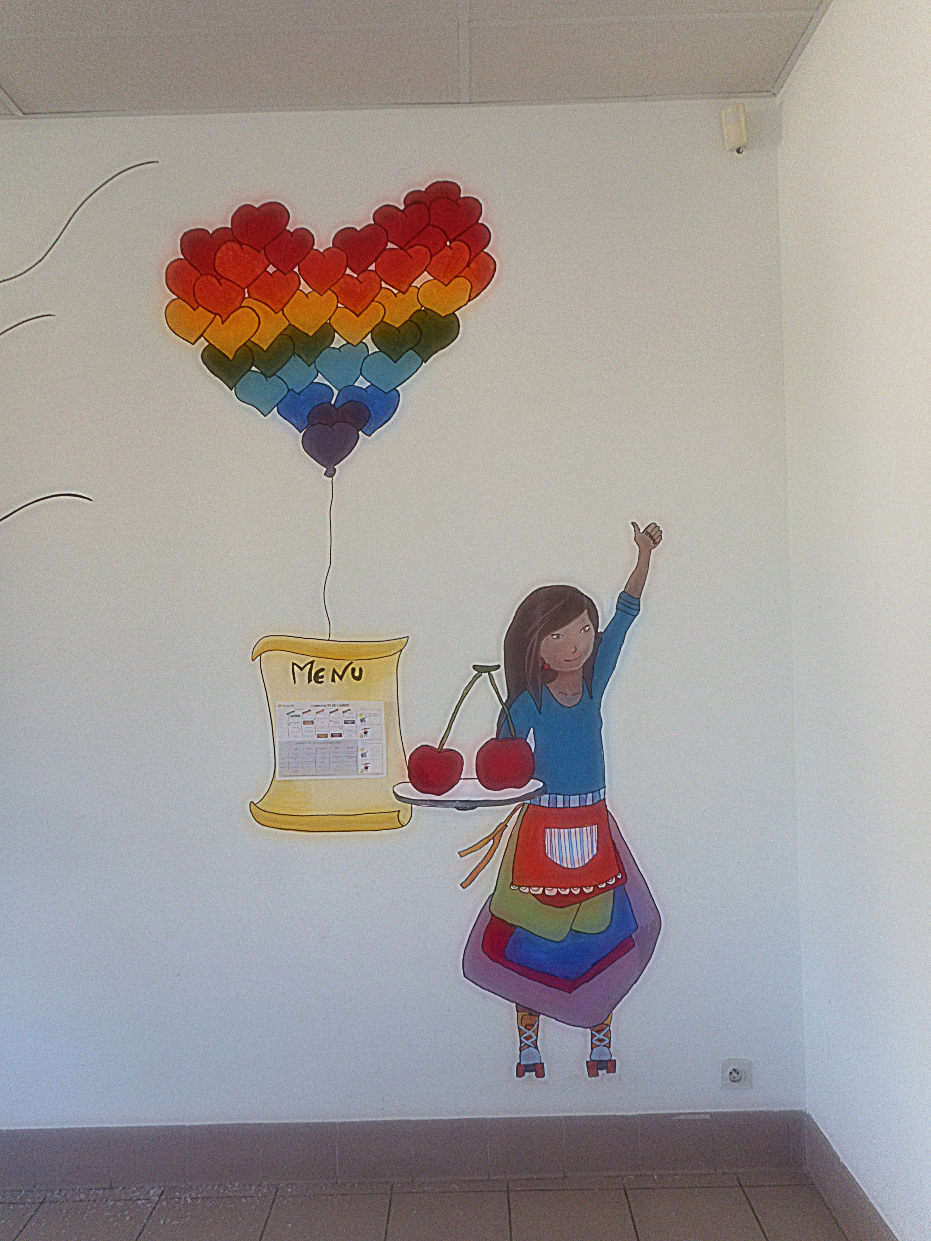 serveuse à patins à roulette